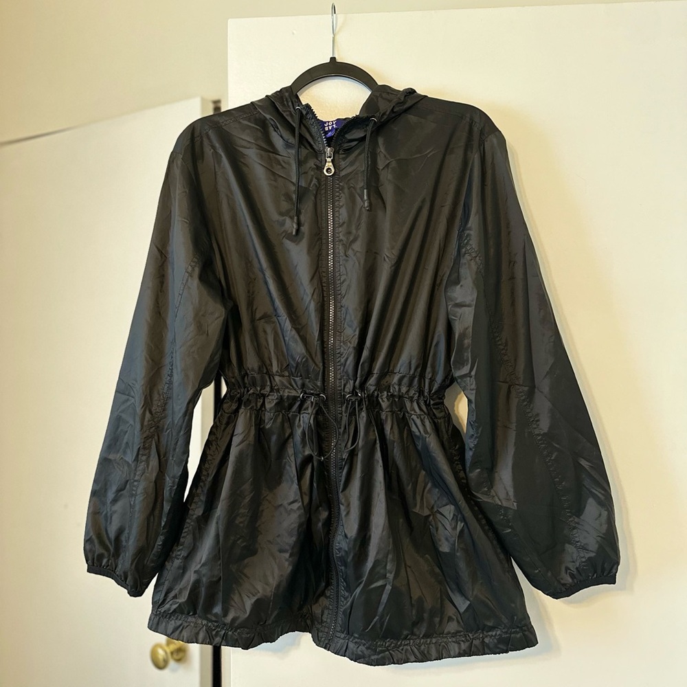 JoyLab Black Utility Jacket with Hood